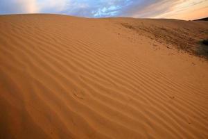 Dune de sable à Great Sand Hills dans la pittoresque Saskatchewan photo