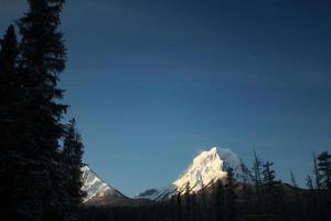 montagnes rocheuses en hiver photo