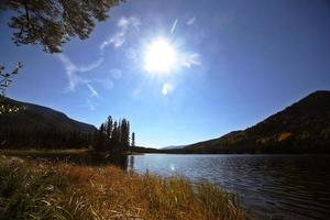 lacs jumeaux dans la pittoresque alberta photo