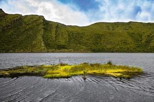 ciel, montagne, lac photo