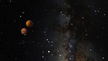 astronomie, espace, univers infini et planètes photo