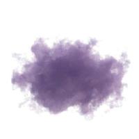 rendu 3D. formes de nuage violet abstrait, clipart isolé sur fond blanc. photo