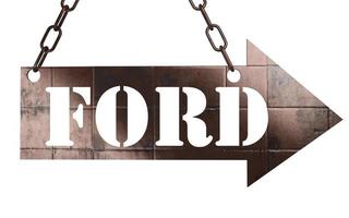 ford word sur métal pointeur photo