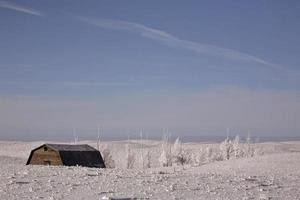 une journée glaciale à la campagne photo