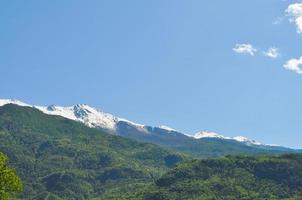 vue sur les montagnes des alpes à susa photo