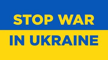 arrêter la guerre en ukraine concept photo