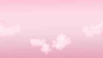 illustration réaliste de nuages moelleux roses. fond doux pour votre contenu comme la Saint Valentin, mariage, amour, couple, romance, romantique, carte de voeux, invitation, promotion, publicité, etc. photo