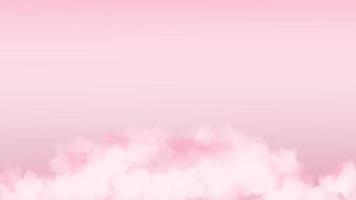 illustration réaliste de nuages moelleux roses. fond doux pour votre contenu comme la Saint Valentin, mariage, amour, couple, romance, romantique, carte de voeux, invitation, promotion, publicité, etc. photo