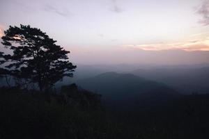 Point de vue doi chik jong, province de lampang, Thaïlande photo