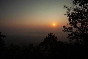 Point de vue doi chik jong, province de lampang, Thaïlande photo