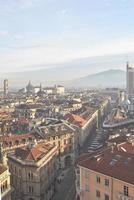 ville de turin torino skyline panorama birdeye vu d'en haut photo