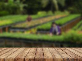 fond de table en bois photo