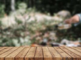 fond de table en bois photo