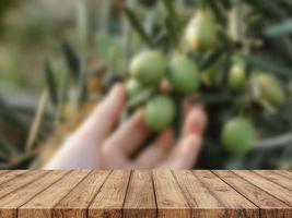 fond de table en bois photo