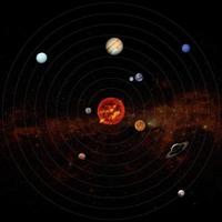 système solaire. éléments de cette image fournis par la nasa photo