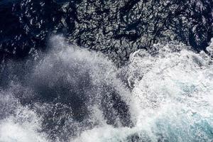 surface ondulée de l'océan se bouchent. fond d'eau de mer photo