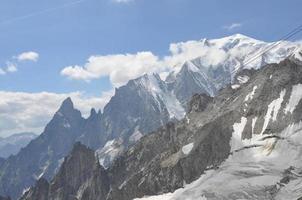 mont blanc en vallée d'aoste photo