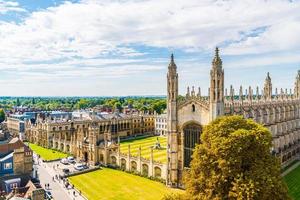 Vue grand angle de la ville de Cambridge, Royaume-Uni photo