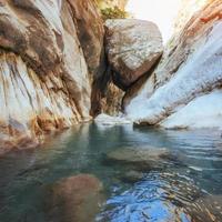 vue panoramique sur le canyon goynuk en turquie. belle montagne photo