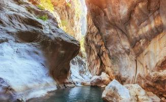 vue panoramique sur le canyon goynuk en turquie. antalya photo