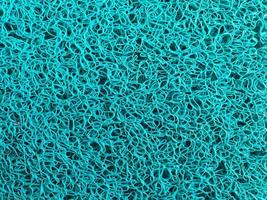Close up paillasson bleu texture background photo