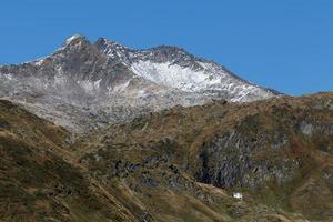 vue depuis le col du gothard en suisse photo