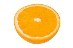 fruit orange sur fond blanc photo