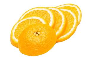 fruit orange sur fond blanc photo