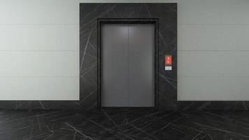concept de conception d'ascenseur unique moderne rendu 3d. photo