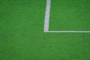 gazon artificiel du terrain de football de football photo