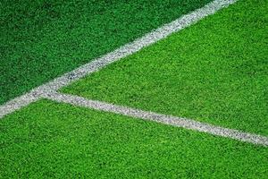 gazon artificiel du terrain de football de football photo