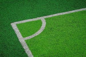 gazon artificiel du terrain de football de football photo