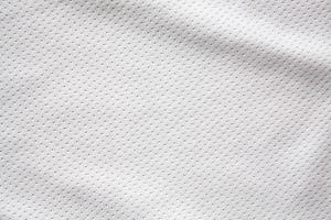 jersey de tissu de vêtements de sport blanc photo