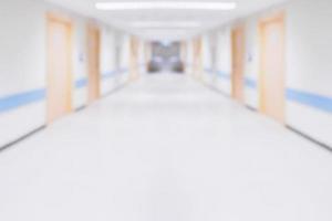 couloir de l'hôpital flou abstrait arrière-plan médical défocalisé photo