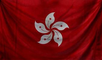conception de vague de drapeau de hong kong photo
