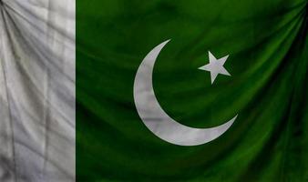 conception de vague de drapeau du pakistan photo