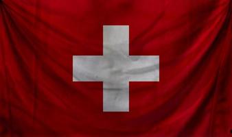 conception de vague de drapeau suisse photo