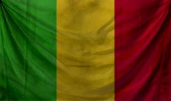 conception de vague de drapeau malien photo