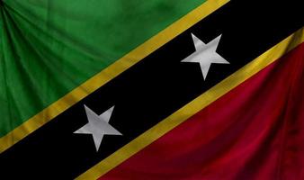 conception de vague de drapeau de saint kitts et nevis photo