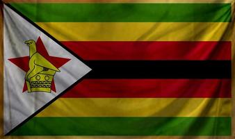 conception de vague de drapeau du zimbabwe photo