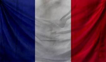 drapeau français agitant. arrière-plan pour la conception patriotique et nationale photo