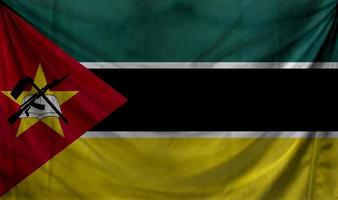 conception de vague de drapeau mozambicain photo