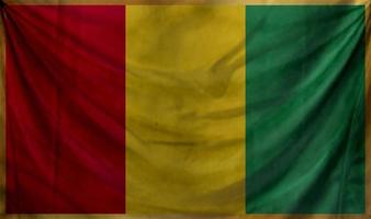 conception de la vague du drapeau de la guinée photo