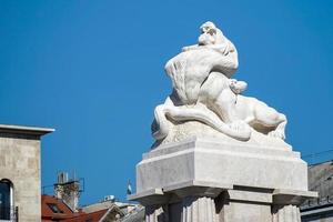 Budapest, Hongrie, 2014. La statue de Tisza à Budapest photo