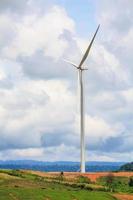 éoliennes avec les nuages et le ciel photo