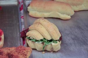 sandwich panini pain cuit au four photo
