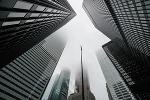 horizon pittoresque du quartier financier de toronto et horizon de l'architecture moderne photo