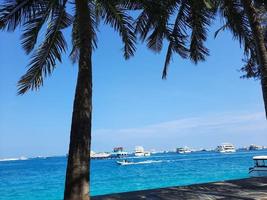 beauté incroyable de l'île de hulhumale, maldives photo