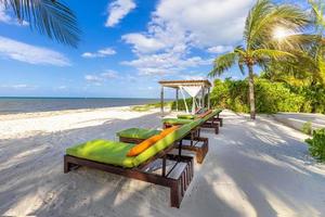 plages pittoresques, playas et hôtels de l'île de cozumel, une destination touristique et de vacances populaire sur la riviera maya photo