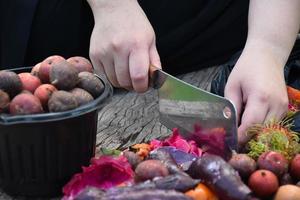 déchets de la cuisine pour faire le compostage à la maison. photo